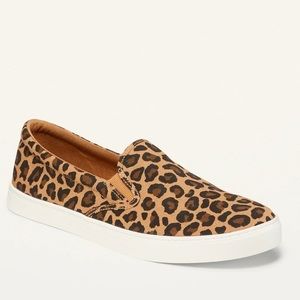 Old navy slip on animal print low top sneakers , 7.